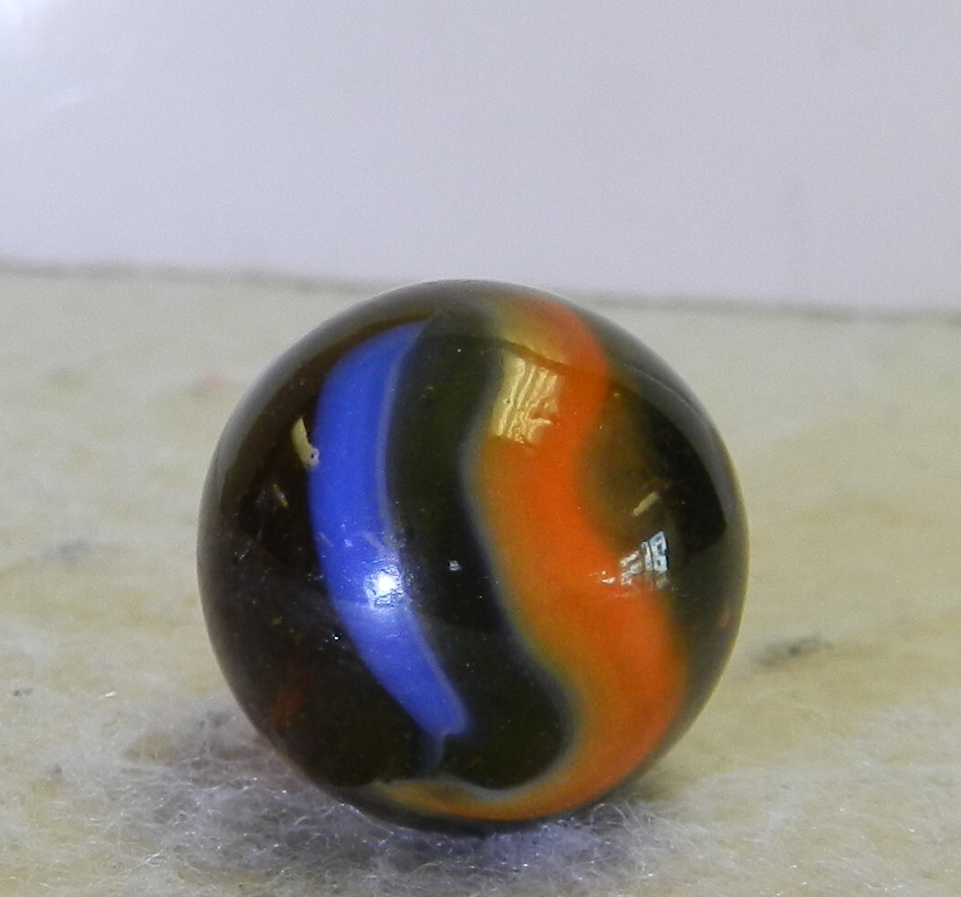 #16000m Vintage Peltier Glass Swirl Marble .65 Inches