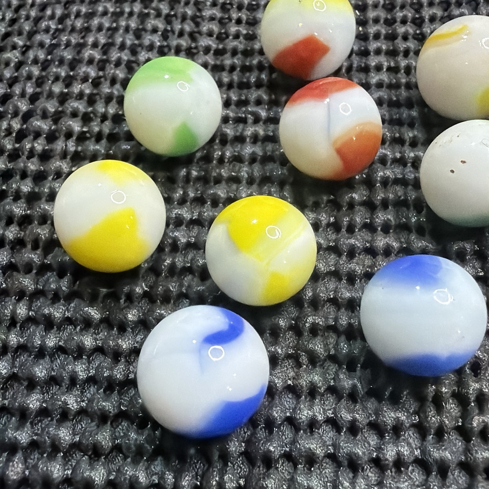 Vintage Marble King Marbles Size .59″ to .65″ Lot of 11