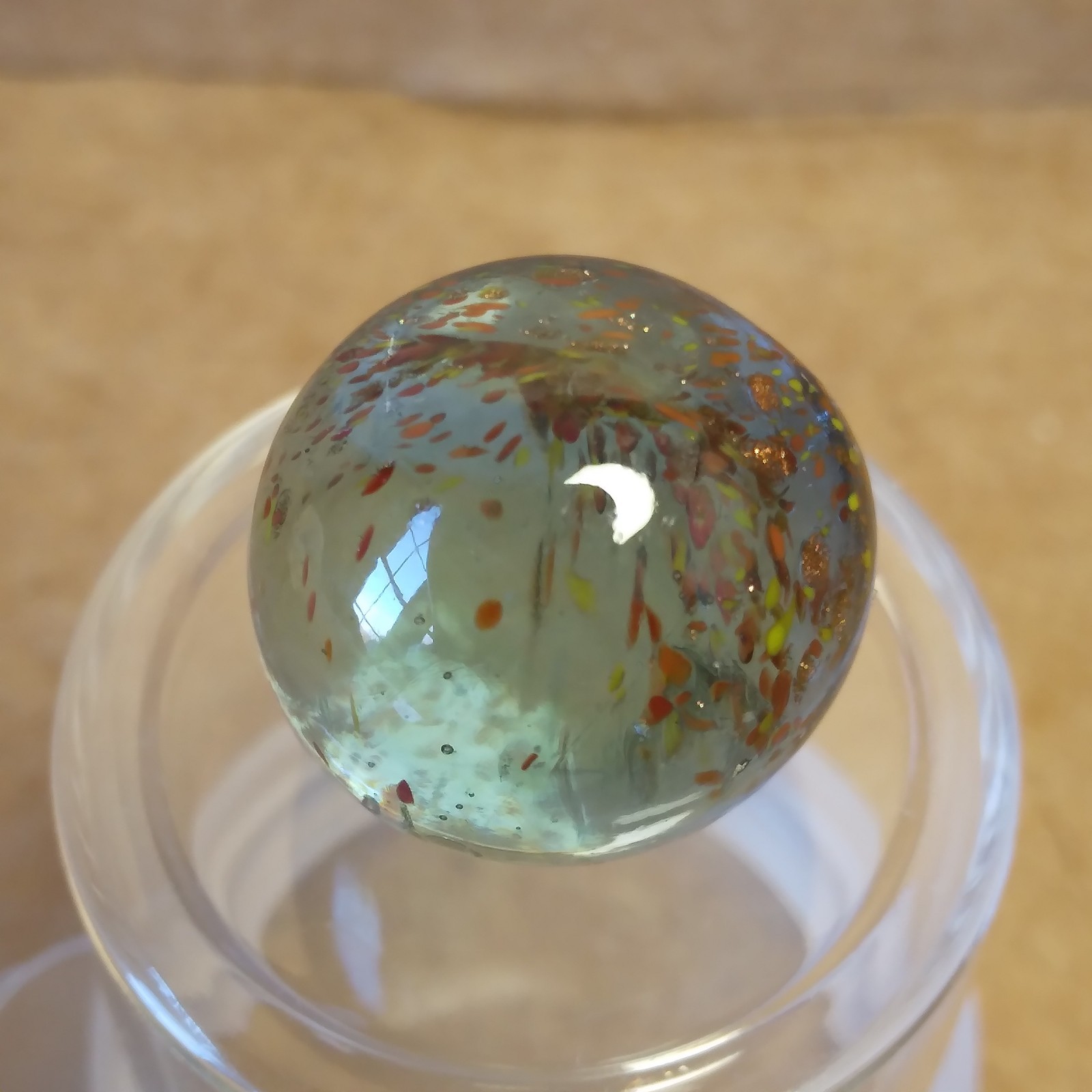 .60″ Marble- Vacor Jabo Christensen- Frit, Lutz, Glows- Guinea Atmosphere Style?