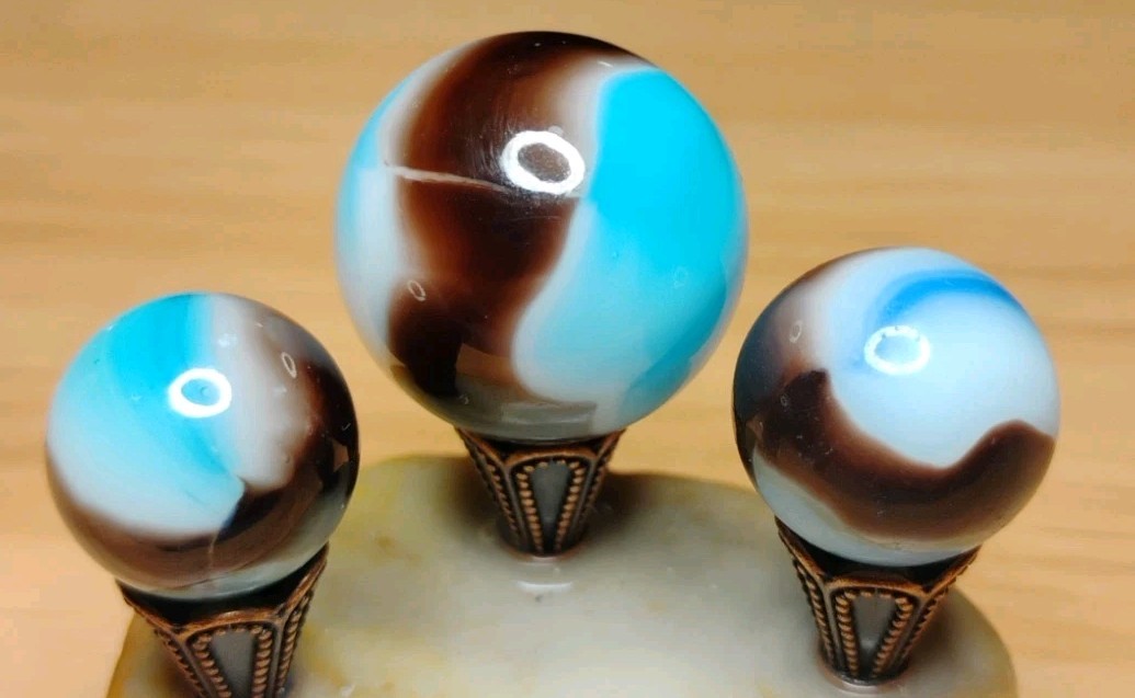 .85″-.58″ VITRO MARBLES LOT X3🔥 NM UNIQUE