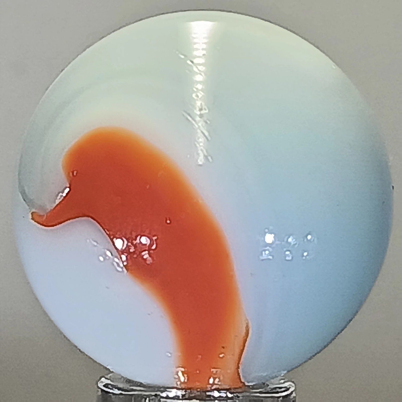 Large Imported Swirl Marble .95 Inches Near-Mint Condition Combined Shipping