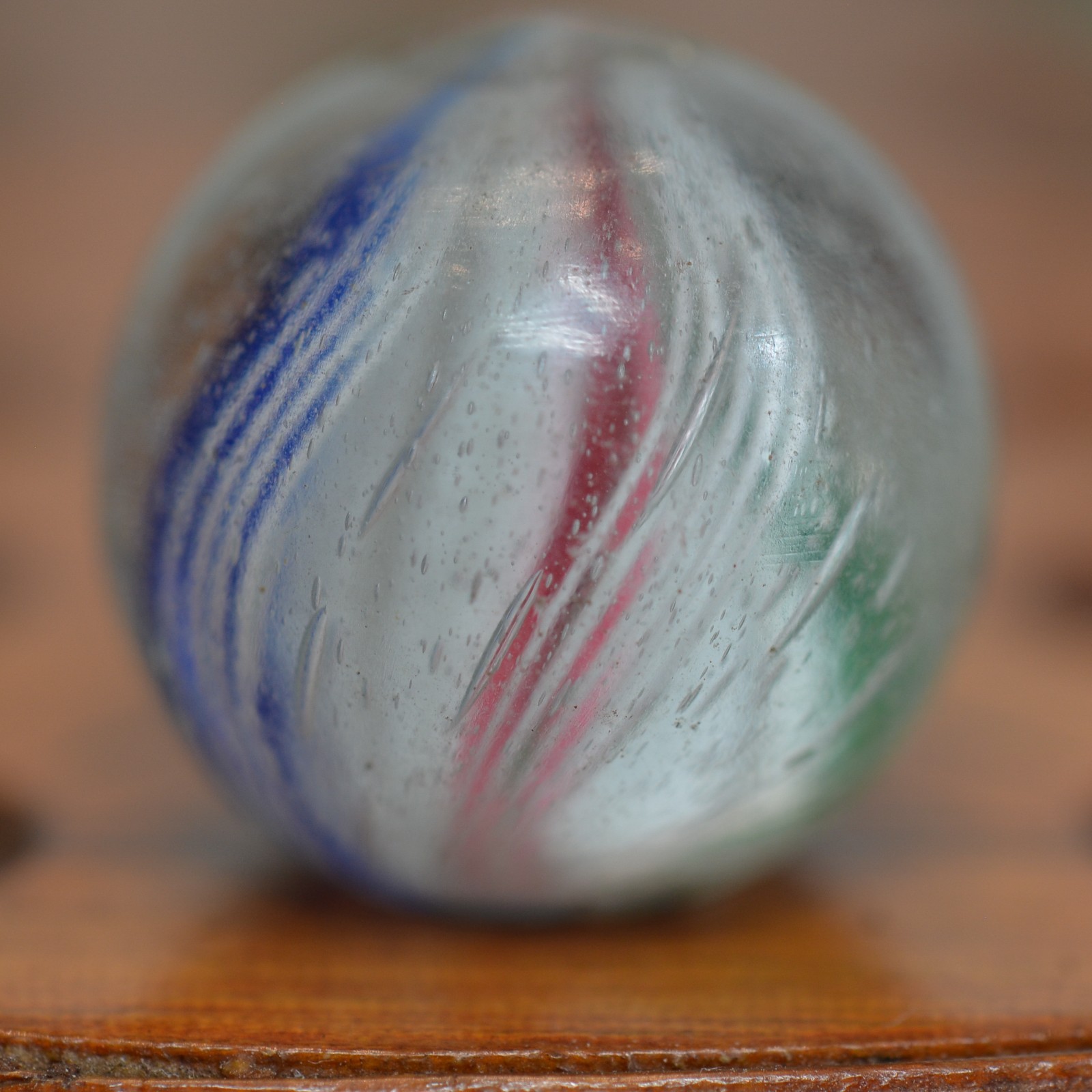 Handmade Solid Core Marble 13/16 in, Mint Condition, Germany, 1860-1920, S1532