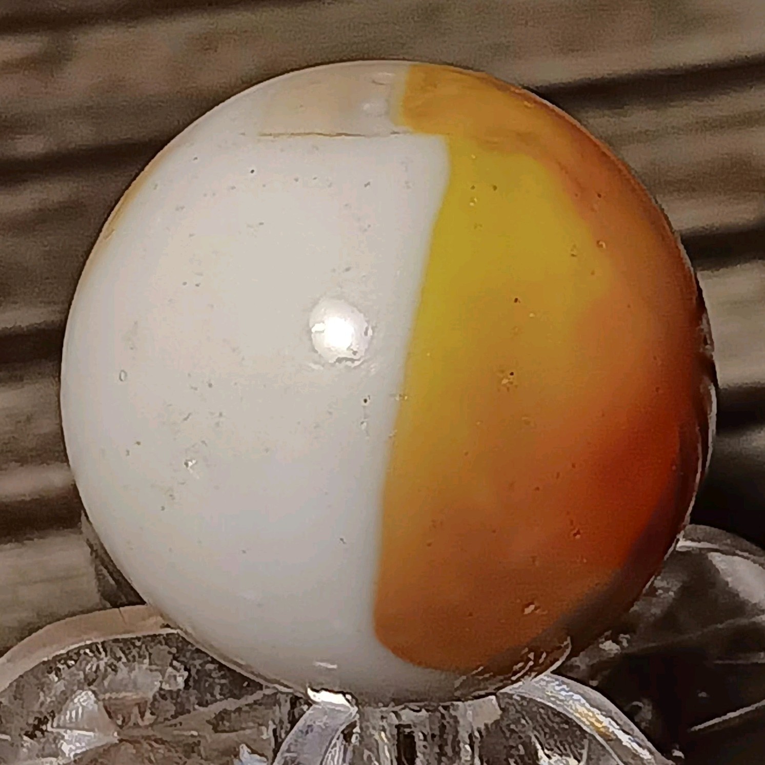 Marble King Hybrid Rainbow Marble. .66″ NM. Nice Color Combo.