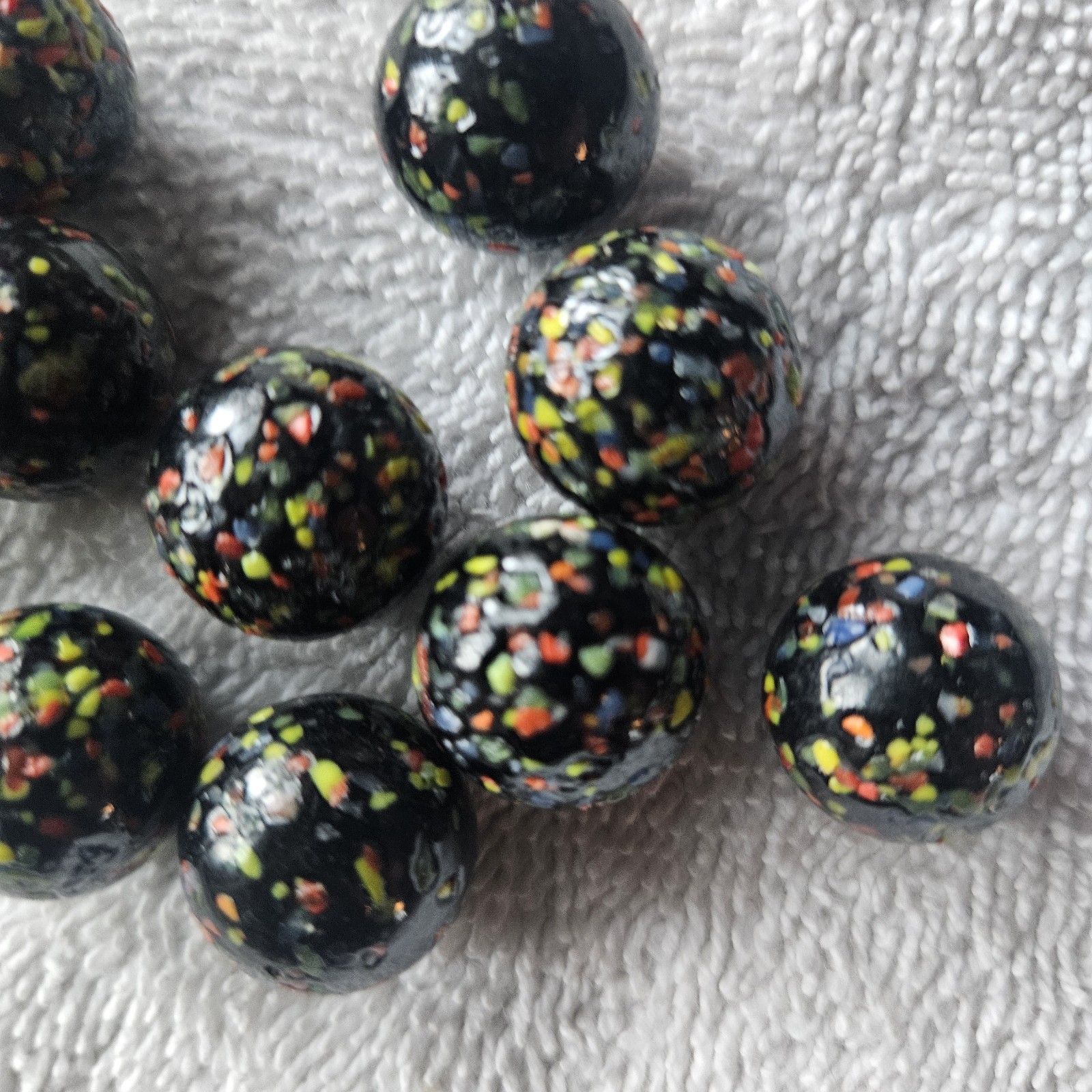 Vintage Vacor Destroyer Confetti Glass Marble Lot of 11 Group 2