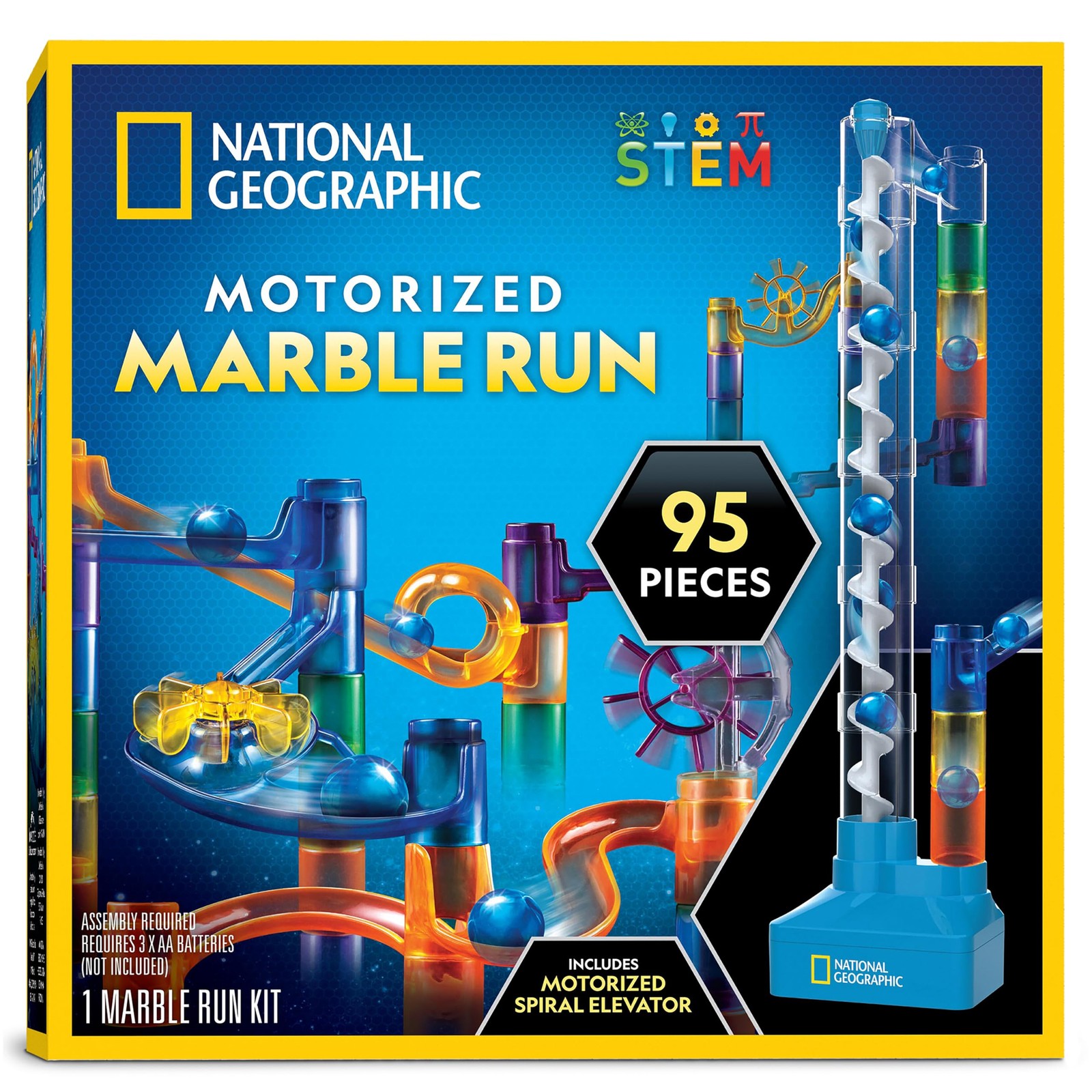 National Geographic Marble Run with 11 cm x 28 x 30.5 cm, Multicolor