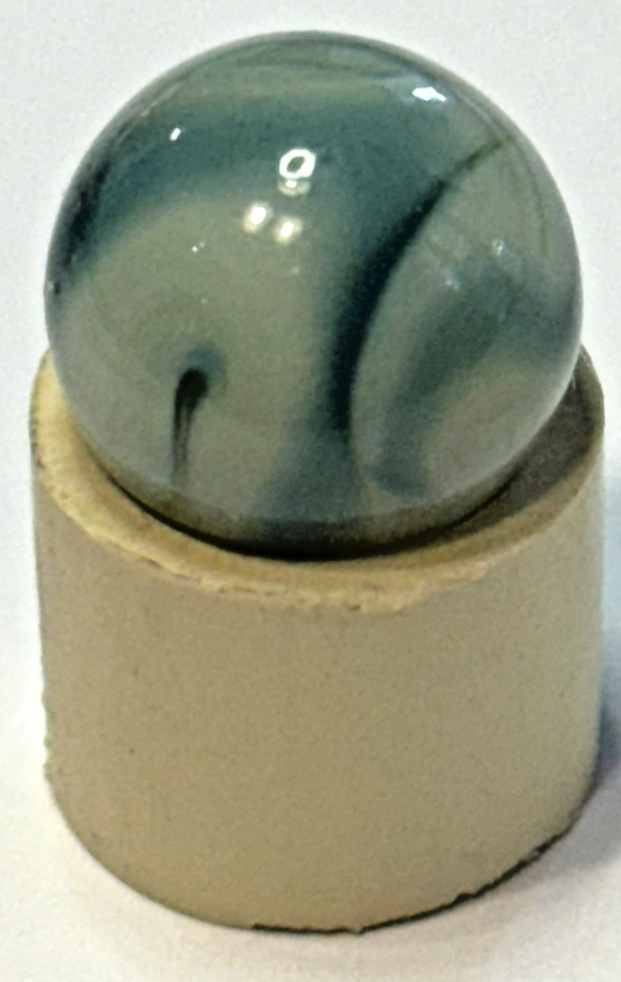 Vintage Alley Agate Teal Ghost .61 Standard Marble