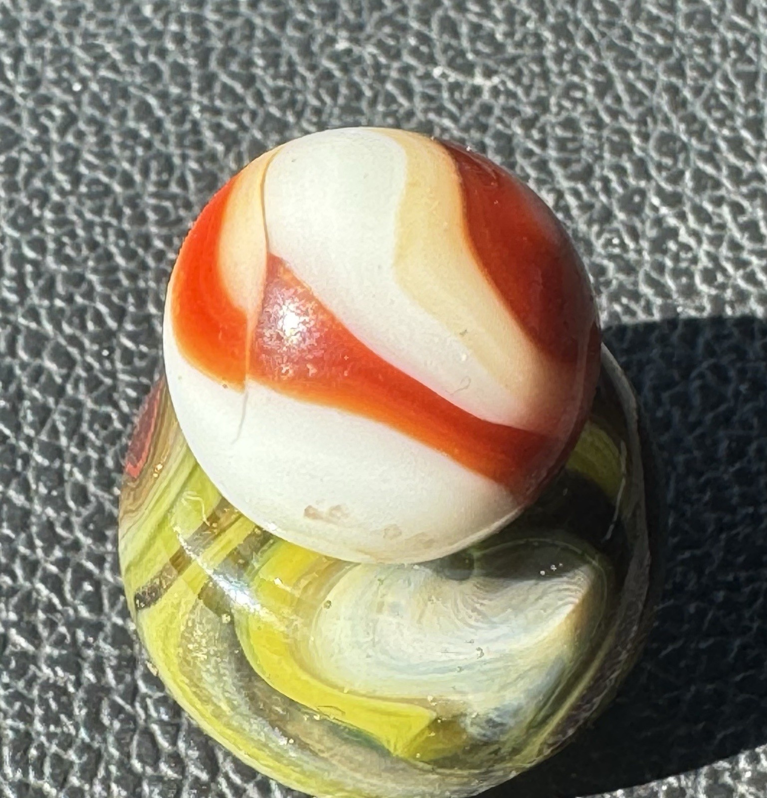 HTF Alley Agate Swirl With A Sprinkle Of Gold AV .54”