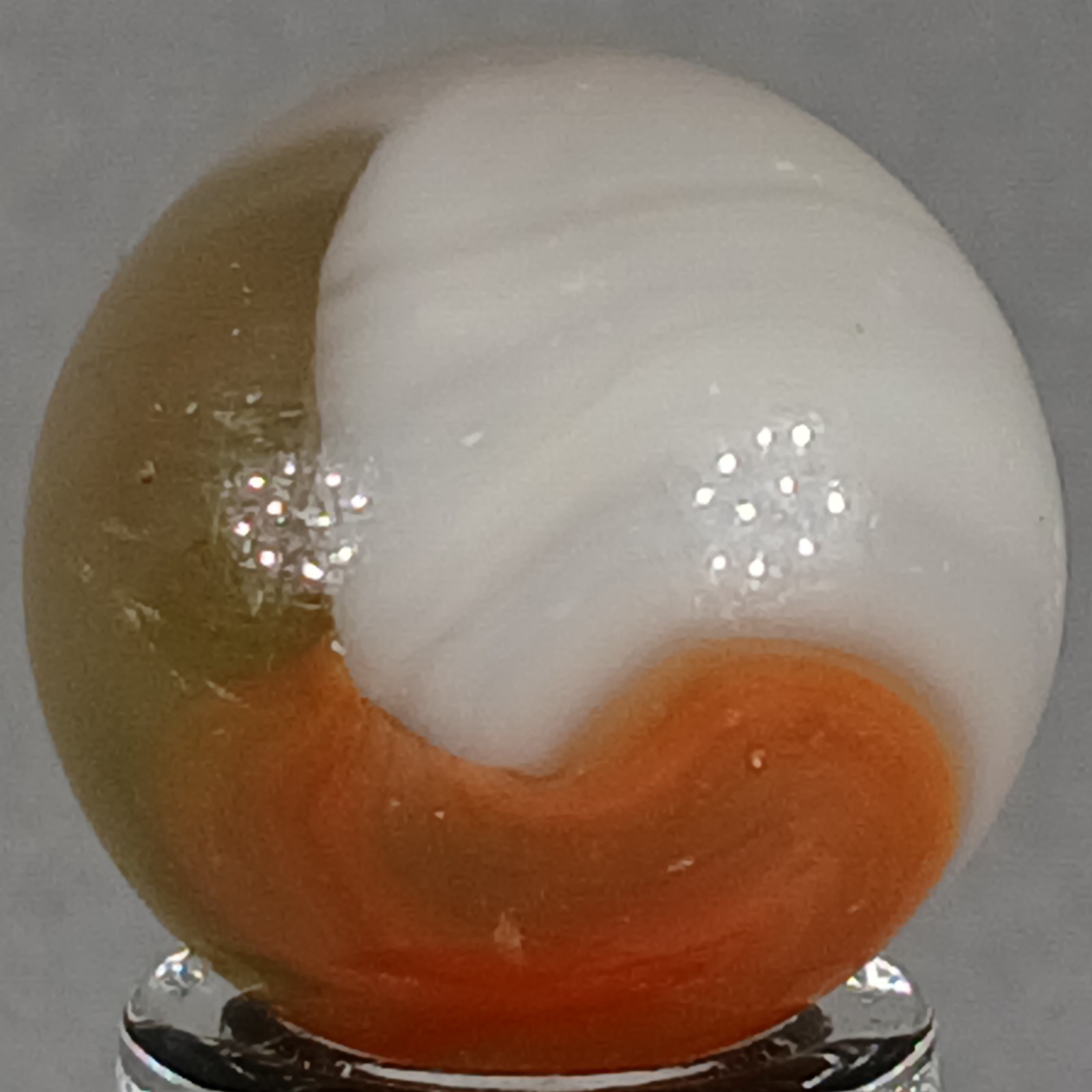 Vintage Vitro Conqueror Marble .61 Inches Near-Mint Condition