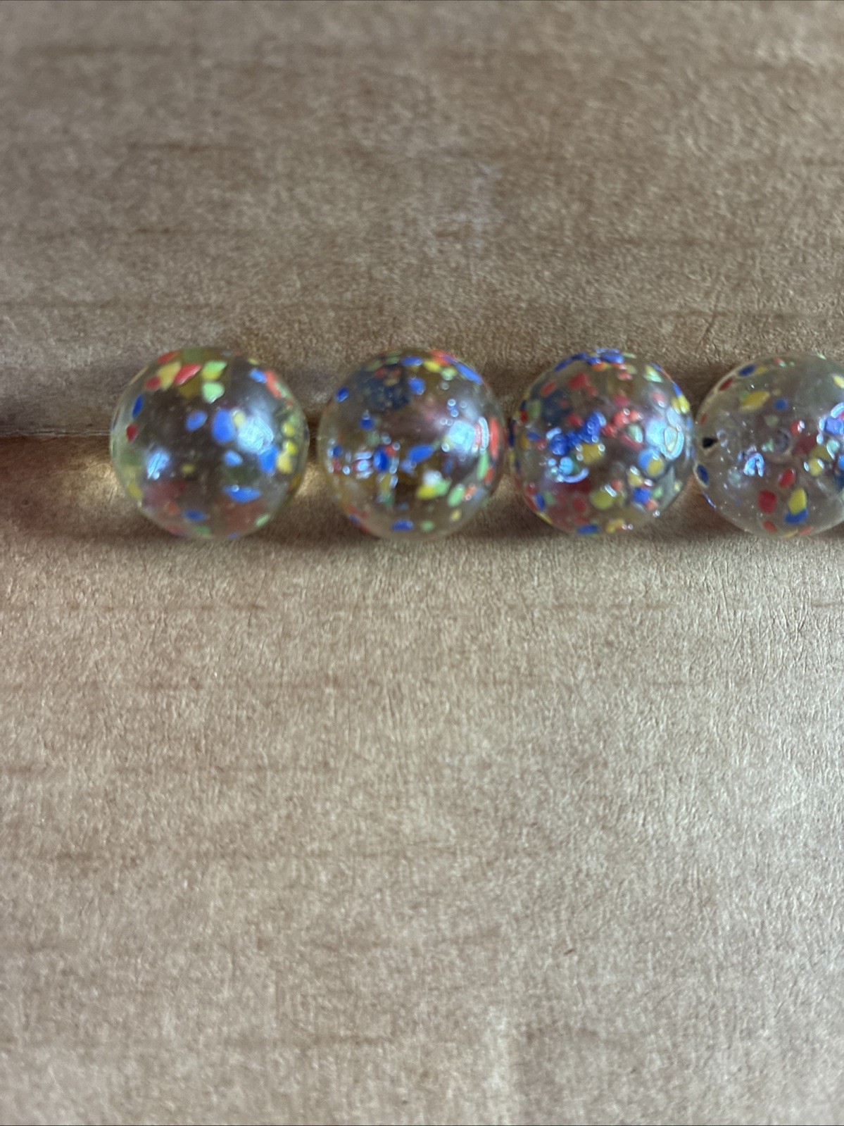 transparent matte with multicolor mosaic large Swirl Vintage Marble