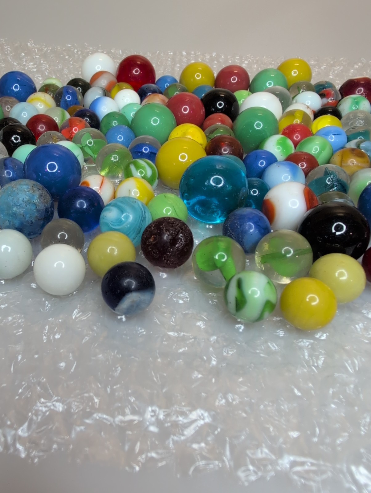 Vintage Antique Marble Lot Of 140+ Pre 1970’s Peltier Akro Agate +