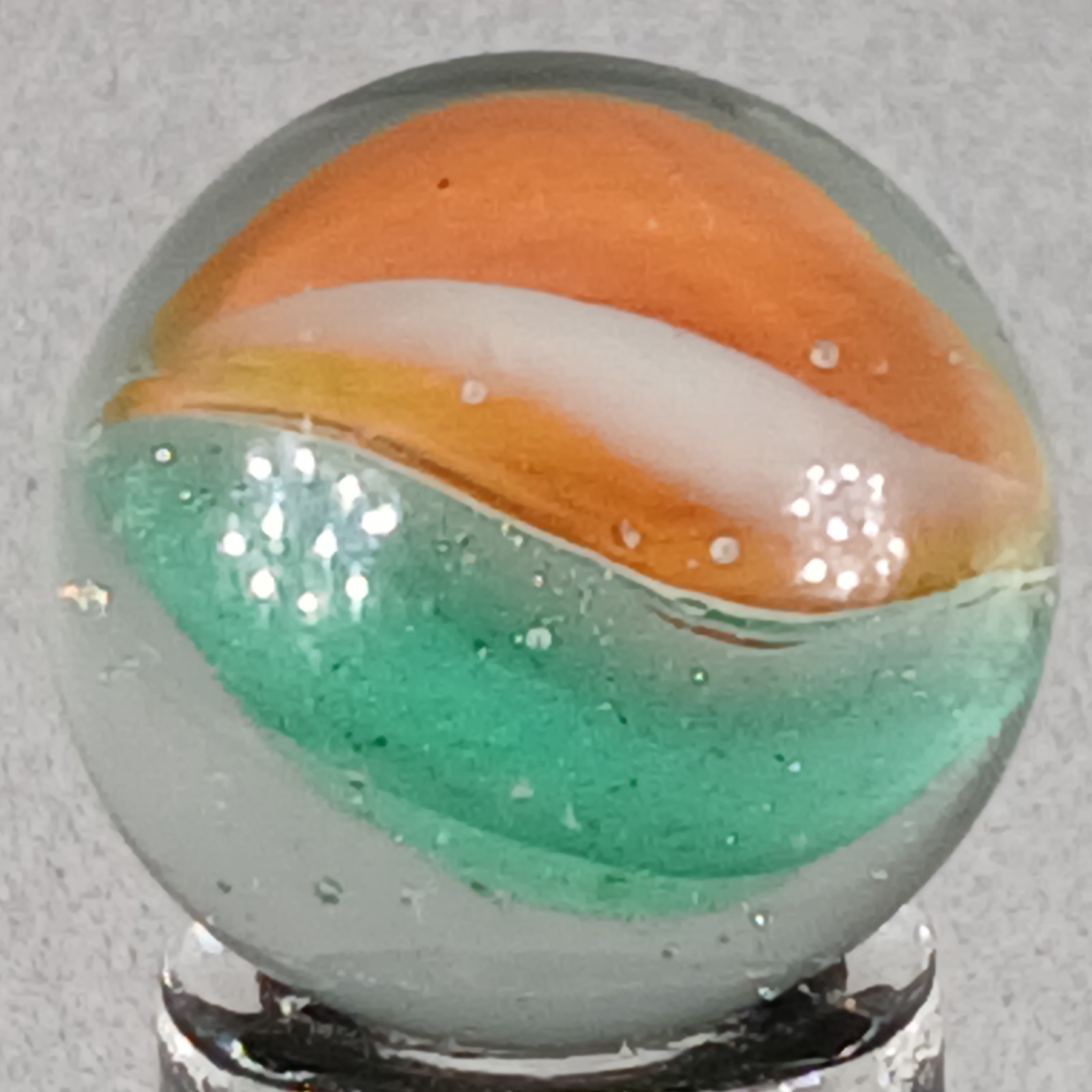 Vintage Imported Hybrid Cat’s Eye W/ Aventurine .60 Inches Near-Mint Condition