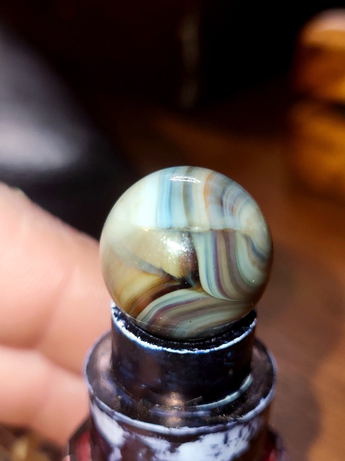 Vintage Marble Cac? 2 Seam Line Multi Color