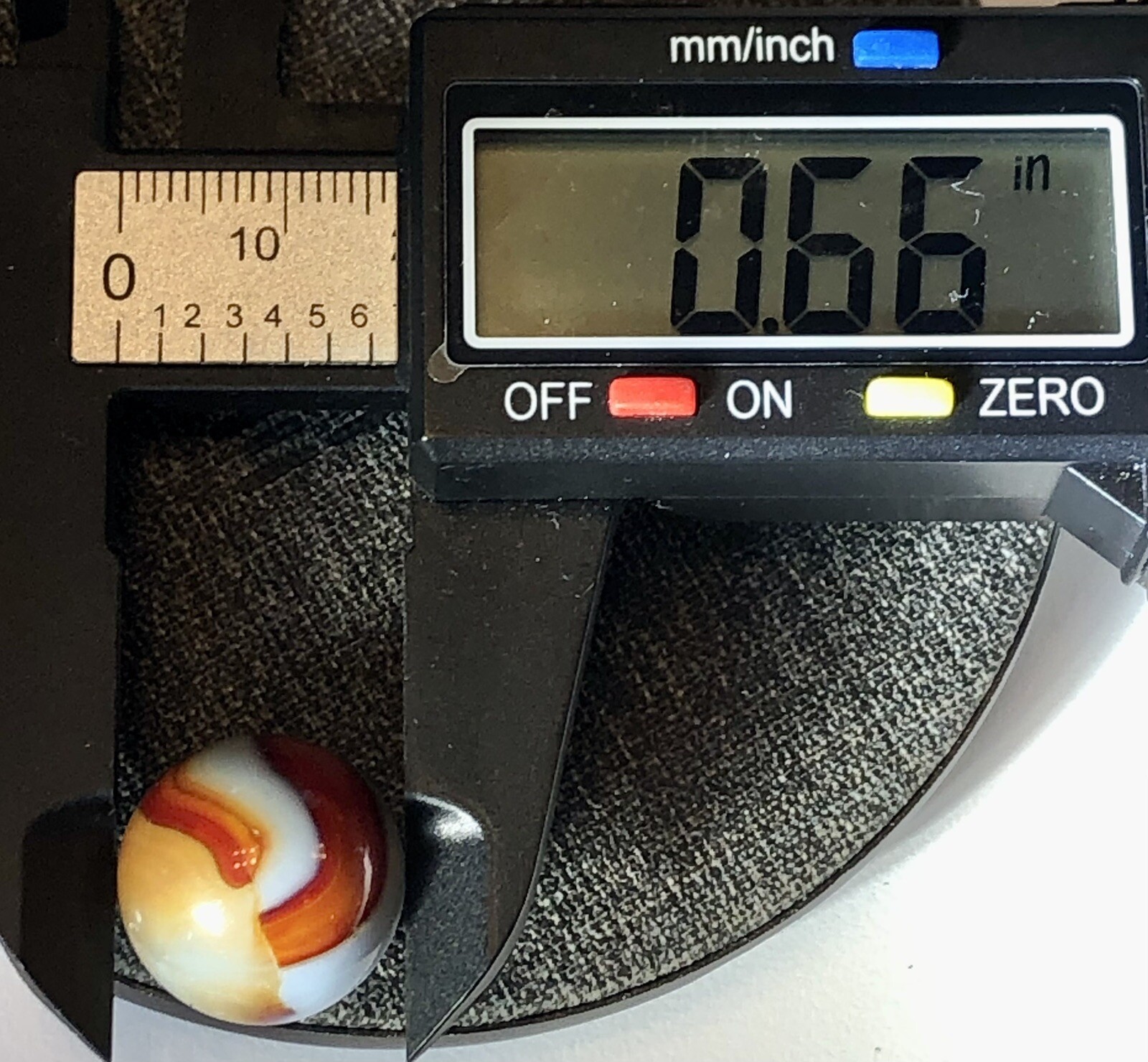 VTG Vitro Agate Superior Marble .66” Tiny Chips See Pics