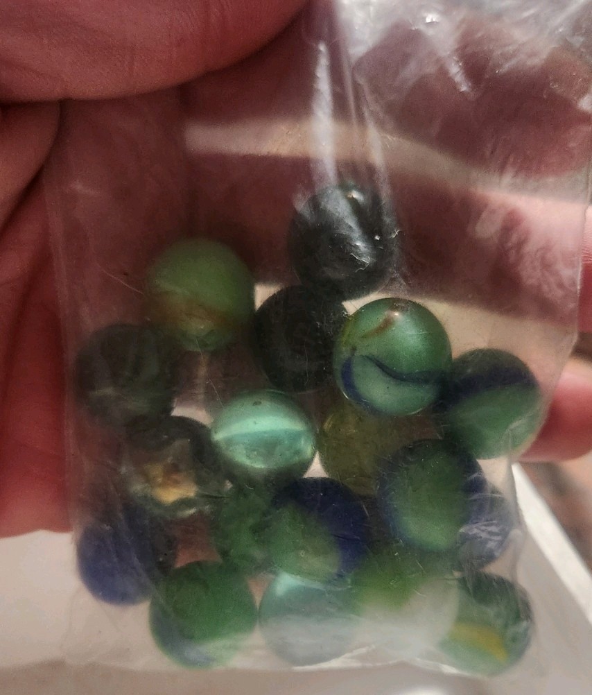 Cat’s Eye Machine Made Glass Toy Marbles Lot Assorted Colors for Ages 8 & Up