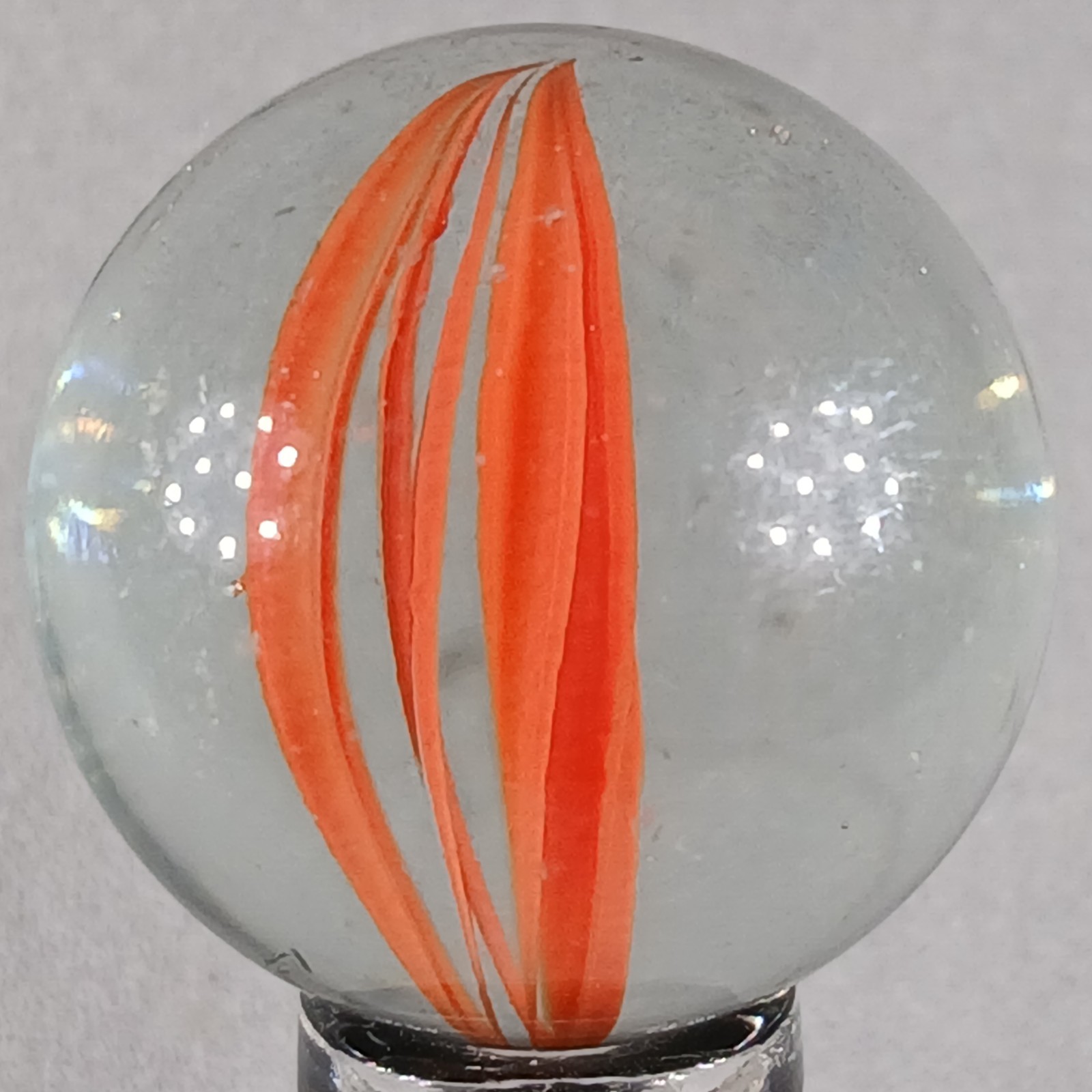 Large Vintage Imported Cat’s Eye Marble .99 Inches Near-Mint Condition