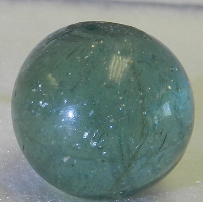 #20123m Vintage German Handmade Mica Marble .70 Inches *Near Mint*