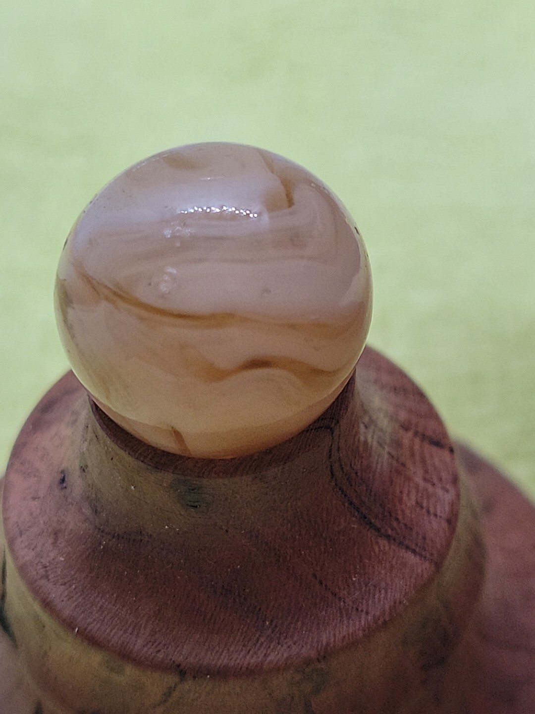 A58~Vintage WV Swirl, Cairo. Novelty Alley, Ravenswood(?) 5/8″ Near Mint Marble