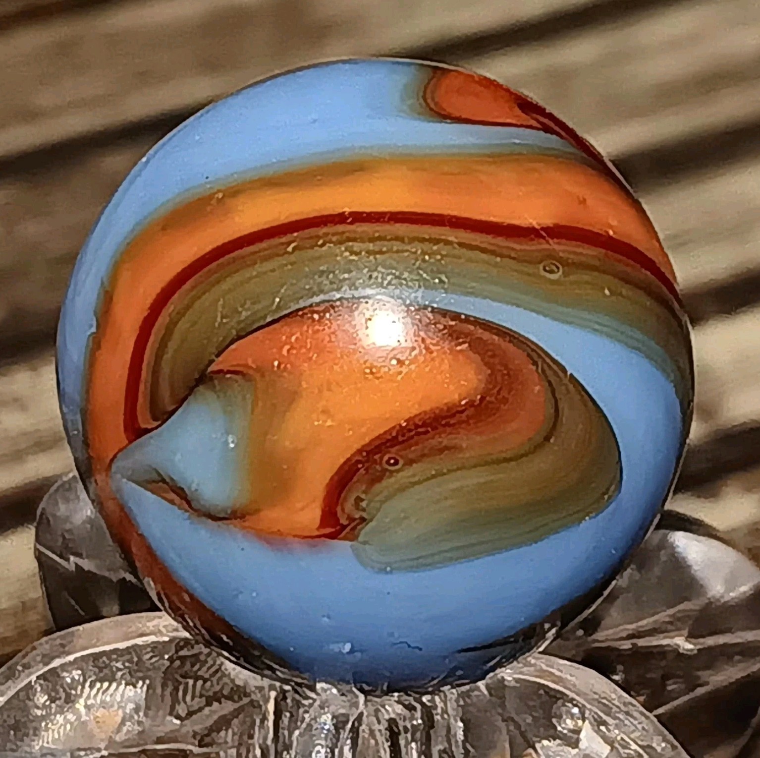 Christensen Agate Swirl Marble. .66″ Near Mint. Nice Pattern
