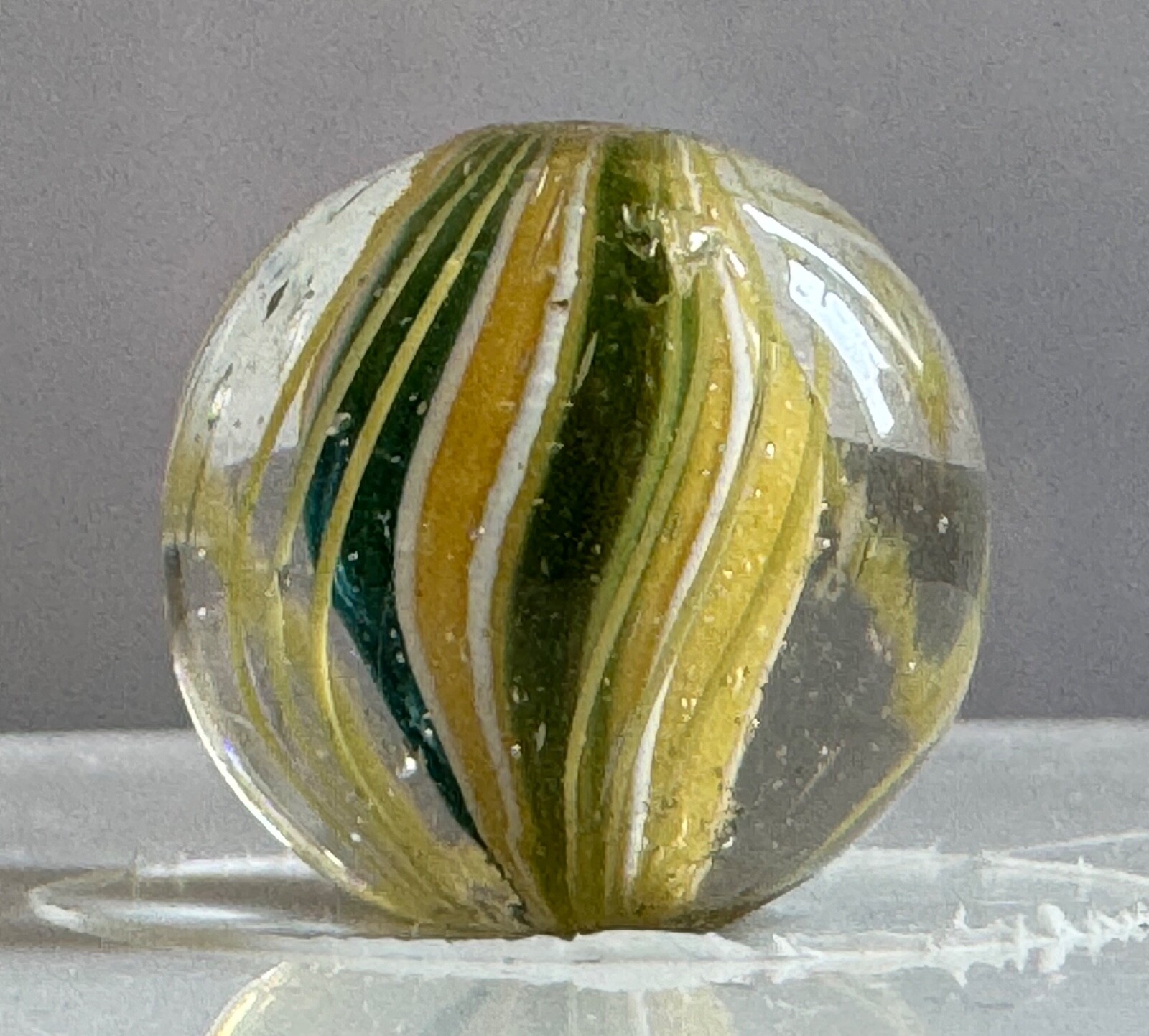 Fantastic Yellow/Green/White Solid Core Marble 18mm (23/32”)