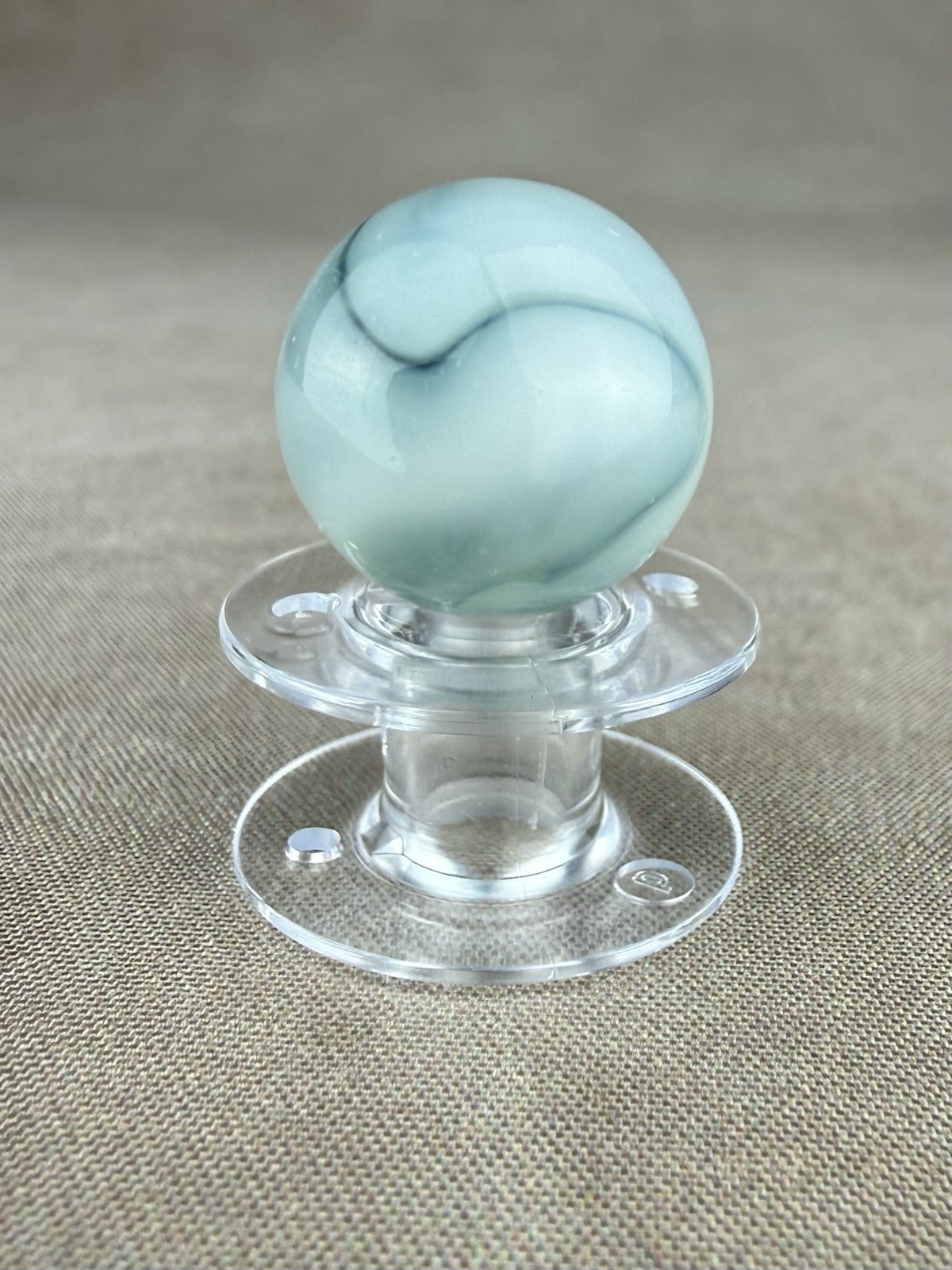 Vintage Marble Vitro Agate Blue Conqueror Unique Swirl 0.63”