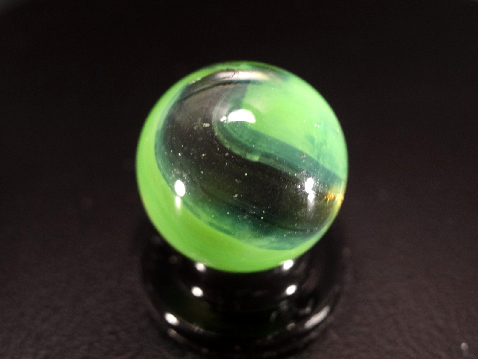 MARBLE KING ” CLEAR GREEN BOY ” 🟢🟢🟢 Superior Example rare WET MINT