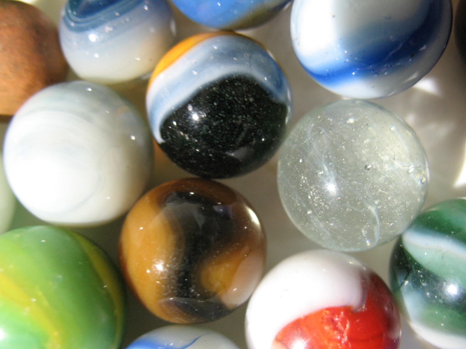 154+ Machine Made Marbles Various Makers +Types .45 to 1.01″ dia