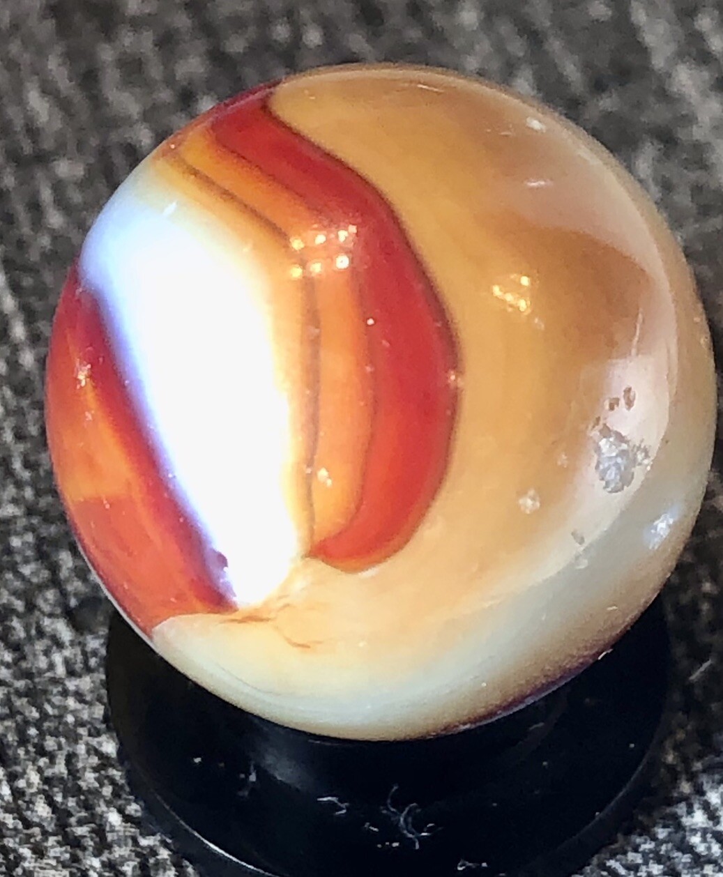 VTG Vitro Agate Superior Marble .66” Tiny Chips See Pics