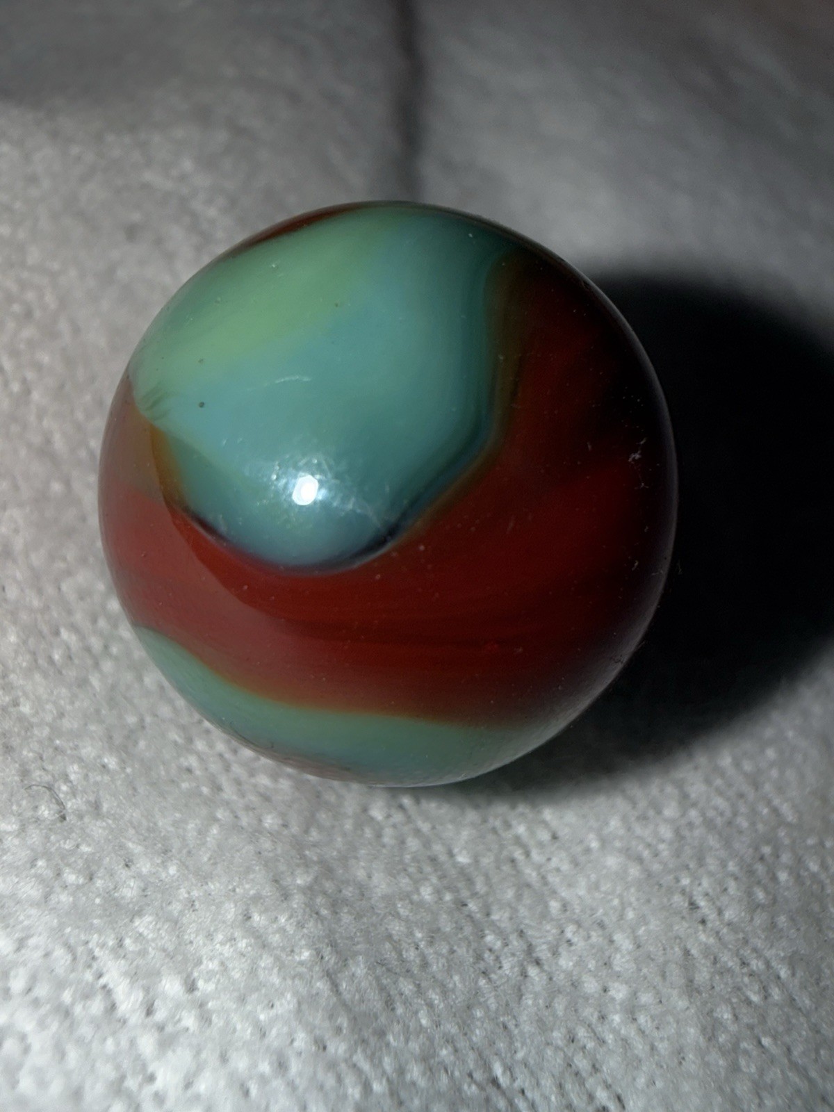 .63 Mint Sexy Stunning Akro Agate Triple Color Cork Green,Brownish And Black