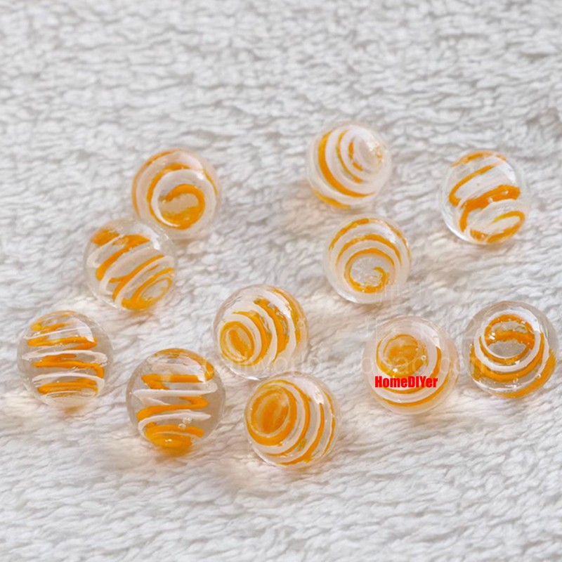 16mm Multicolour Glass Marbles Beads Round Solid Balls Fish Tank Vase Decorative