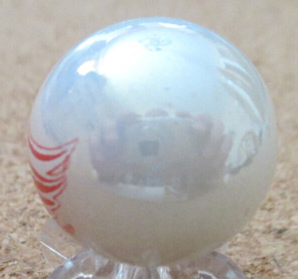NHL: Detroit Red Wings Logo on a Pearl Jabo Marble #151 .932″ = 23.68mm