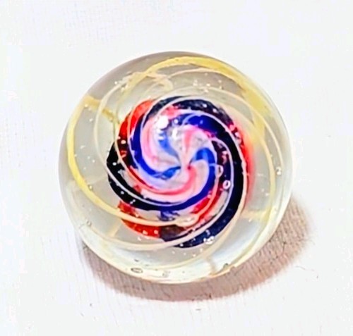 11/16″ Killer Caged Jelly Banded Tri-Stage Solid Core German Marbles (GP) MINT