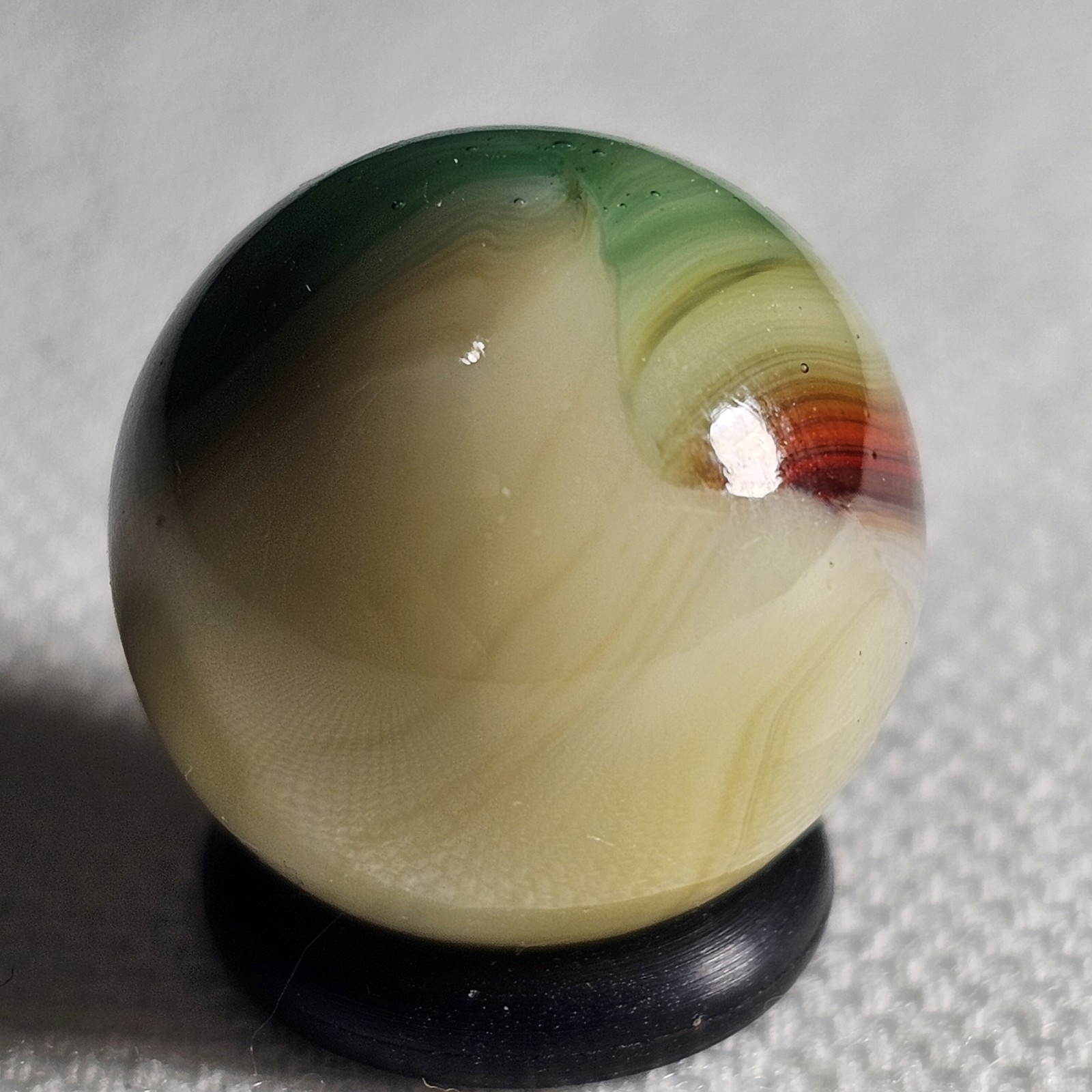 Near MINT Aquamarine Tri-Lite .62 Inches Spectacular Vitro Agate Co Marble