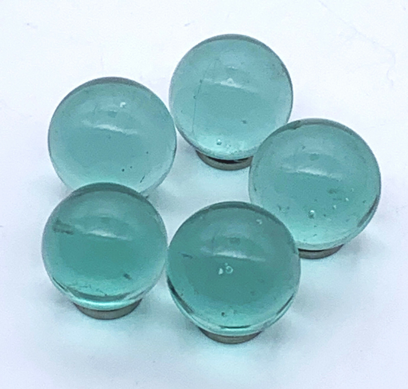 16mm Glacial Ice Clear Glass Player Marbles 5/8″ Pk 250 Transparent Blue/Green