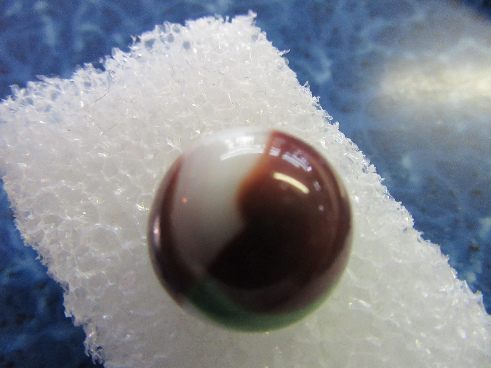 Vintage White Brown Green Marble 20/32″ or .625″