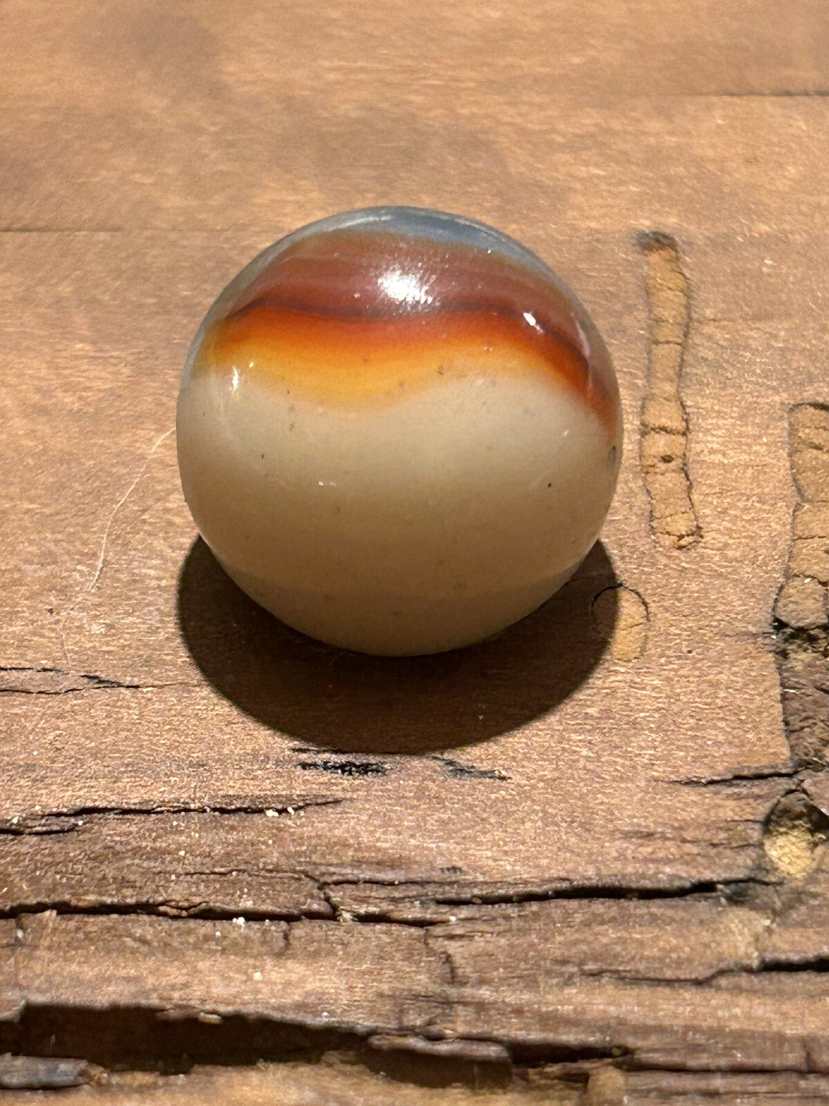 Colorful Vitro Agate Phantom Conqueror “V”Patch Conqueror Marble 0.60”
