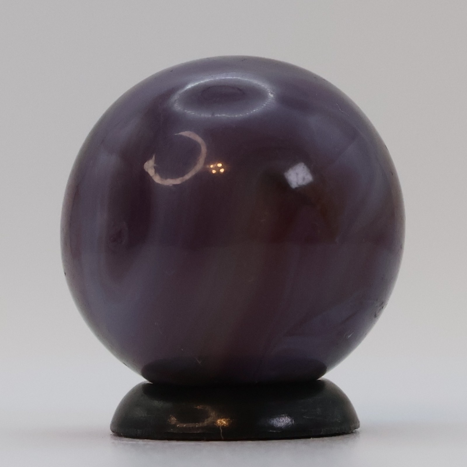 3/4″ Purple Swirl Marble, translucent base NM
