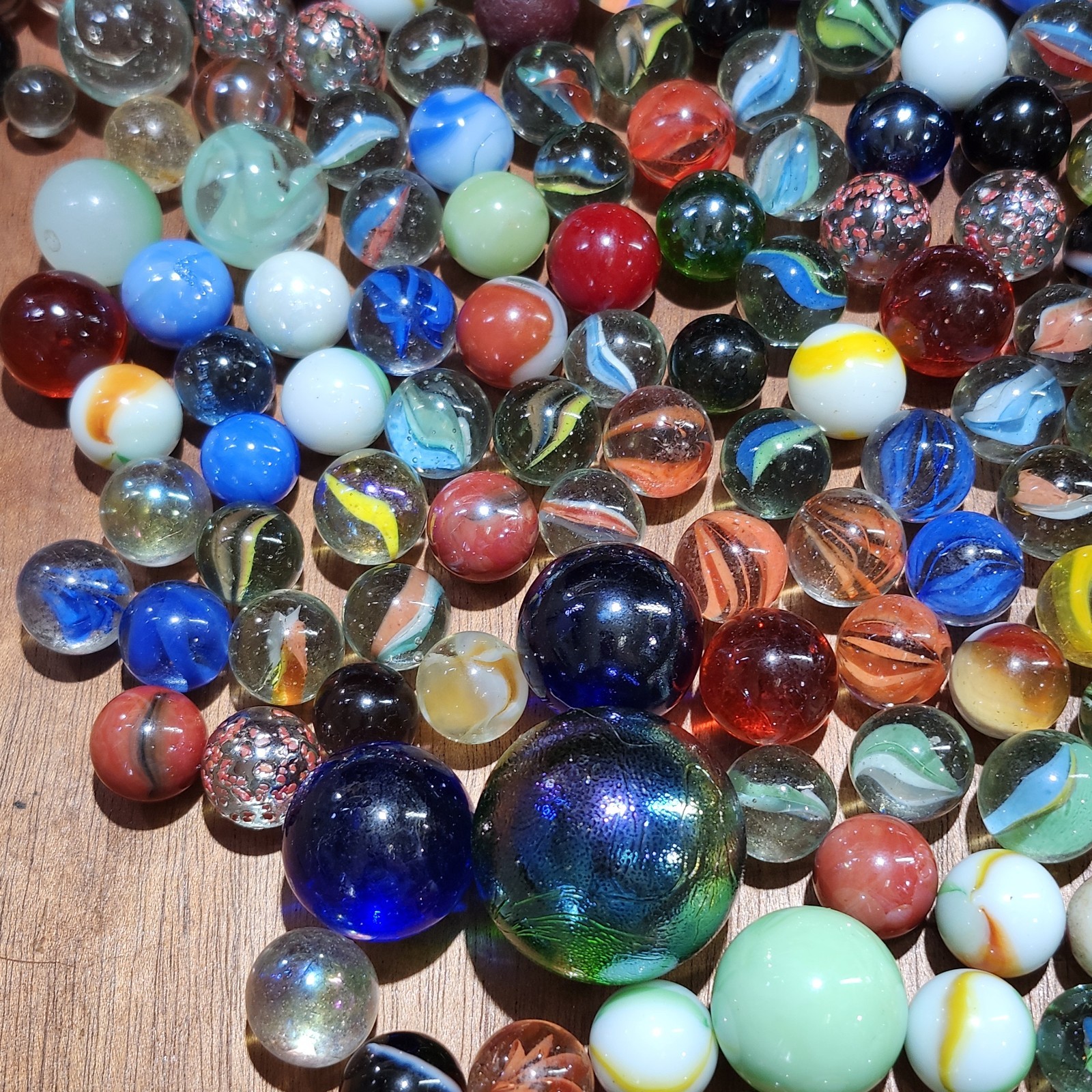 Jar of Marbles 200 Vintage Modern 3lbs