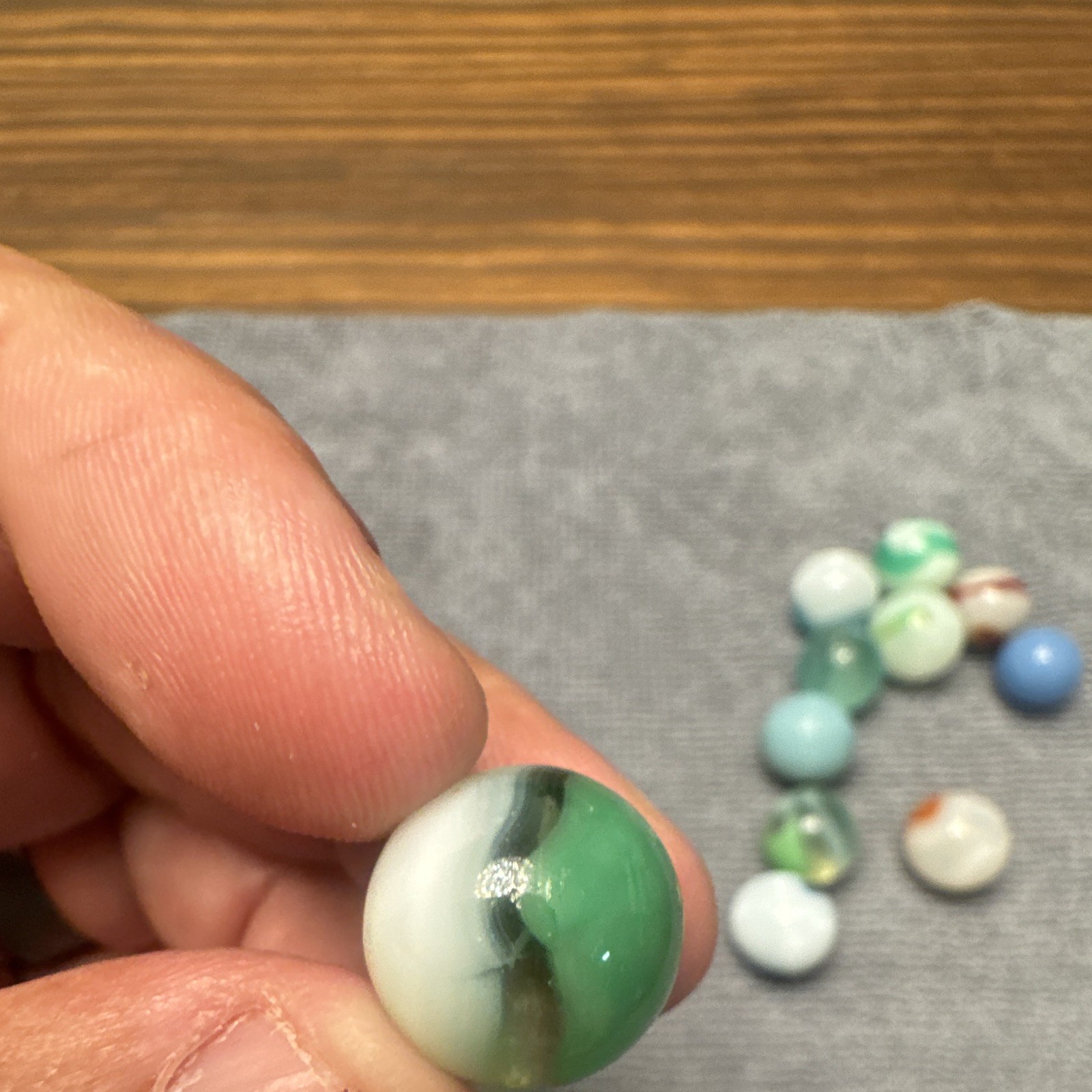 Lot Of Vintage 1940’s 50s Swirl Cat Eye Glass Marbles