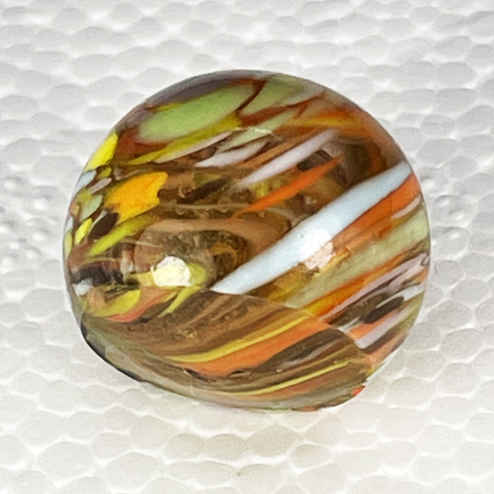 Christensen Agate Company Guinea Clear Base Marble – .660″