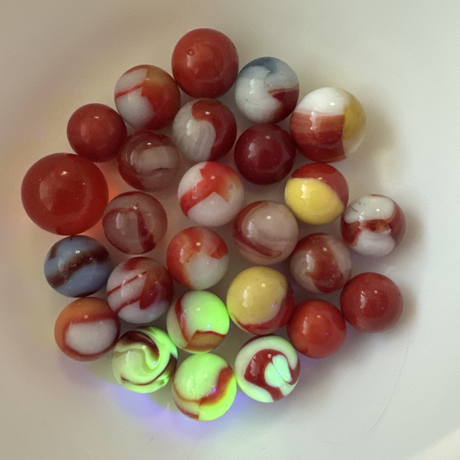Vintage Marbles Lot#4 Of 140 1lb 10oz