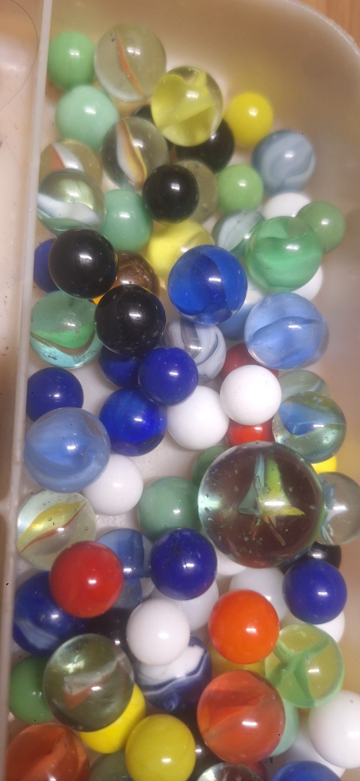 Mixed Lot Of 150+ Marbles