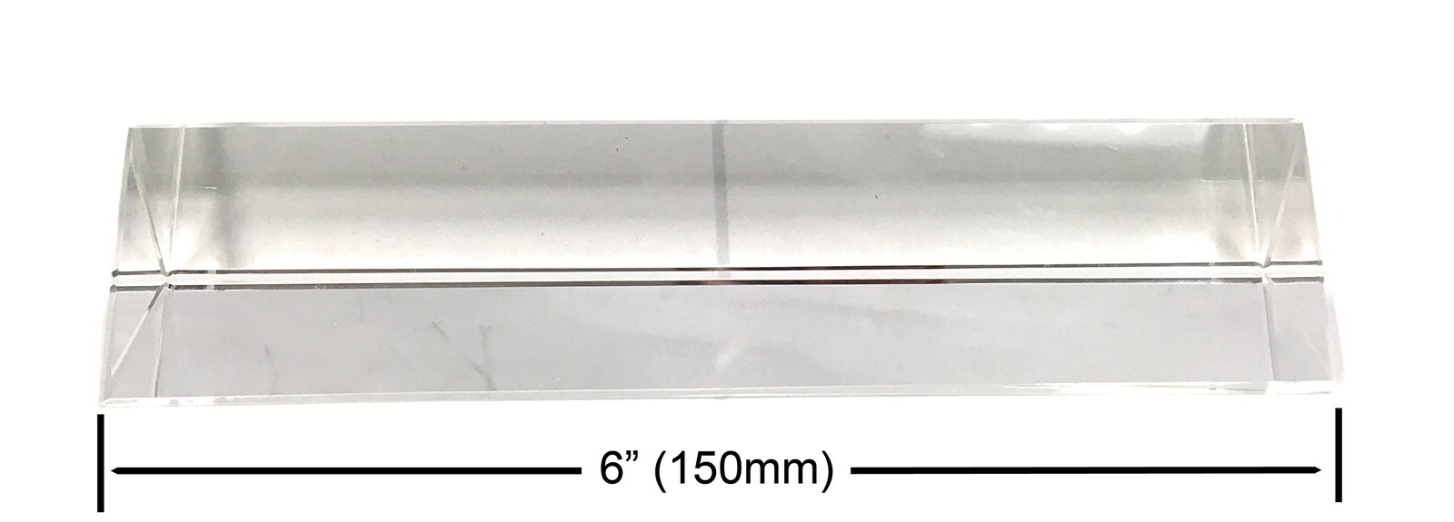Small Silver Optical Glass Toy 1.38 Inch Stable Handheld 6 Inch Length