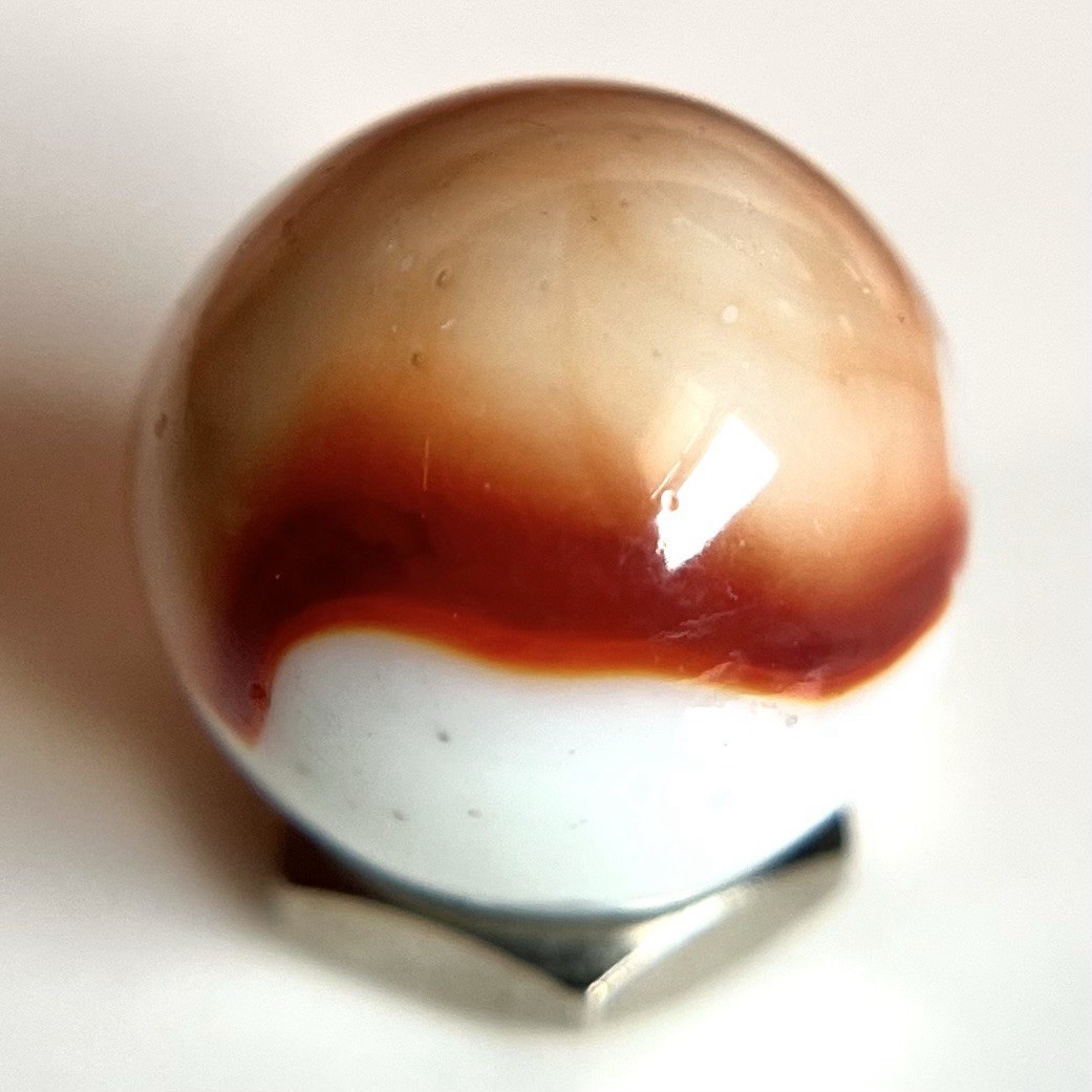 💥 Peltier Rainbo Baseball Bloody Red Ribbon and Patch Marble Mint-