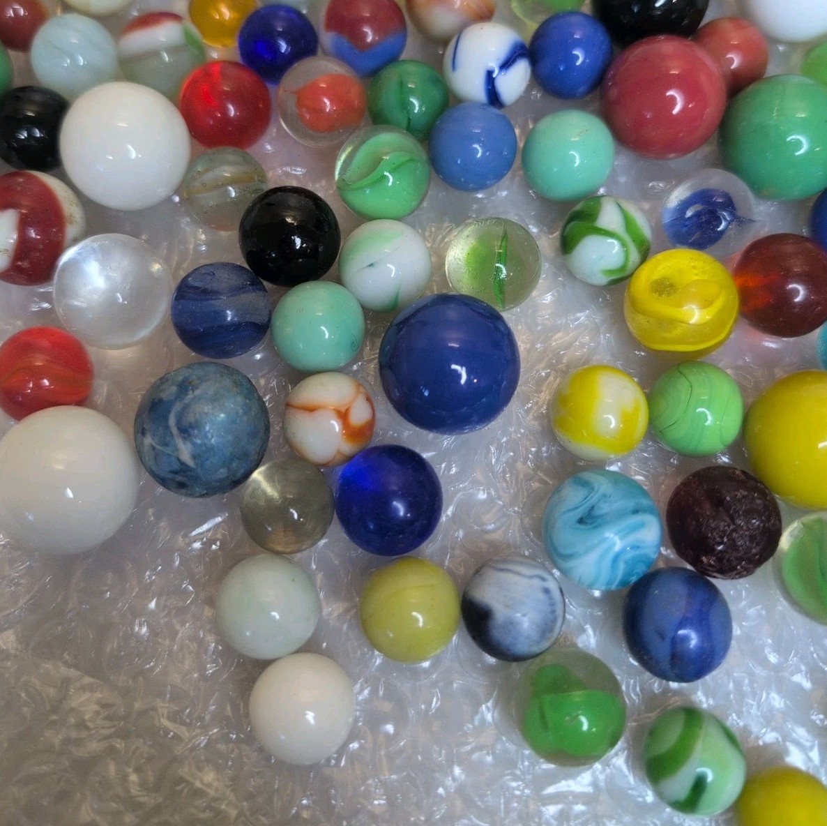 Vintage Antique Marble Lot Of 140+ Pre 1970’s Peltier Akro Agate +