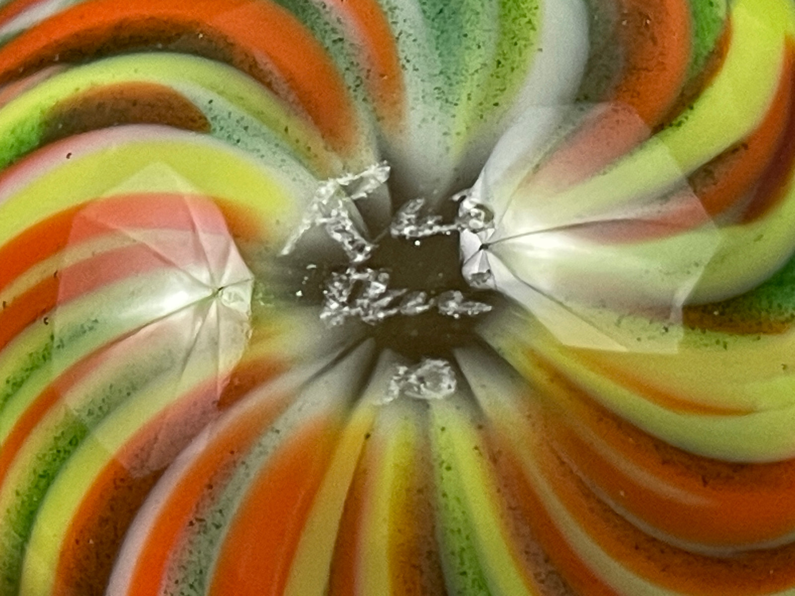 Rick Davis Glass Art Marble 1.48″ Signed #25