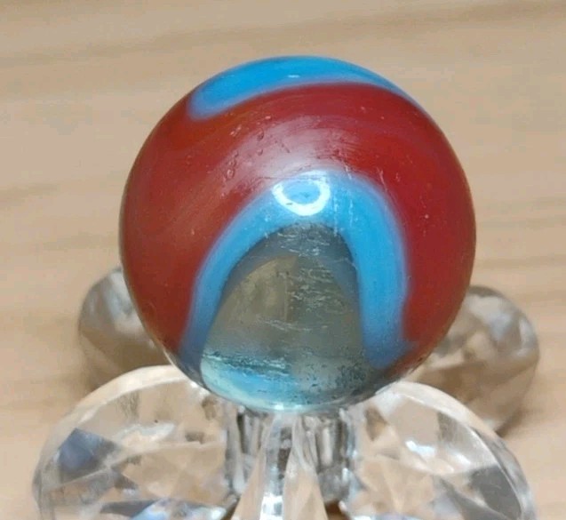.61″ AKRO MARBLES CORKSCREW SPIDERMAN CLEAR BASE🔥RARE COLLECTOR TOYS NM