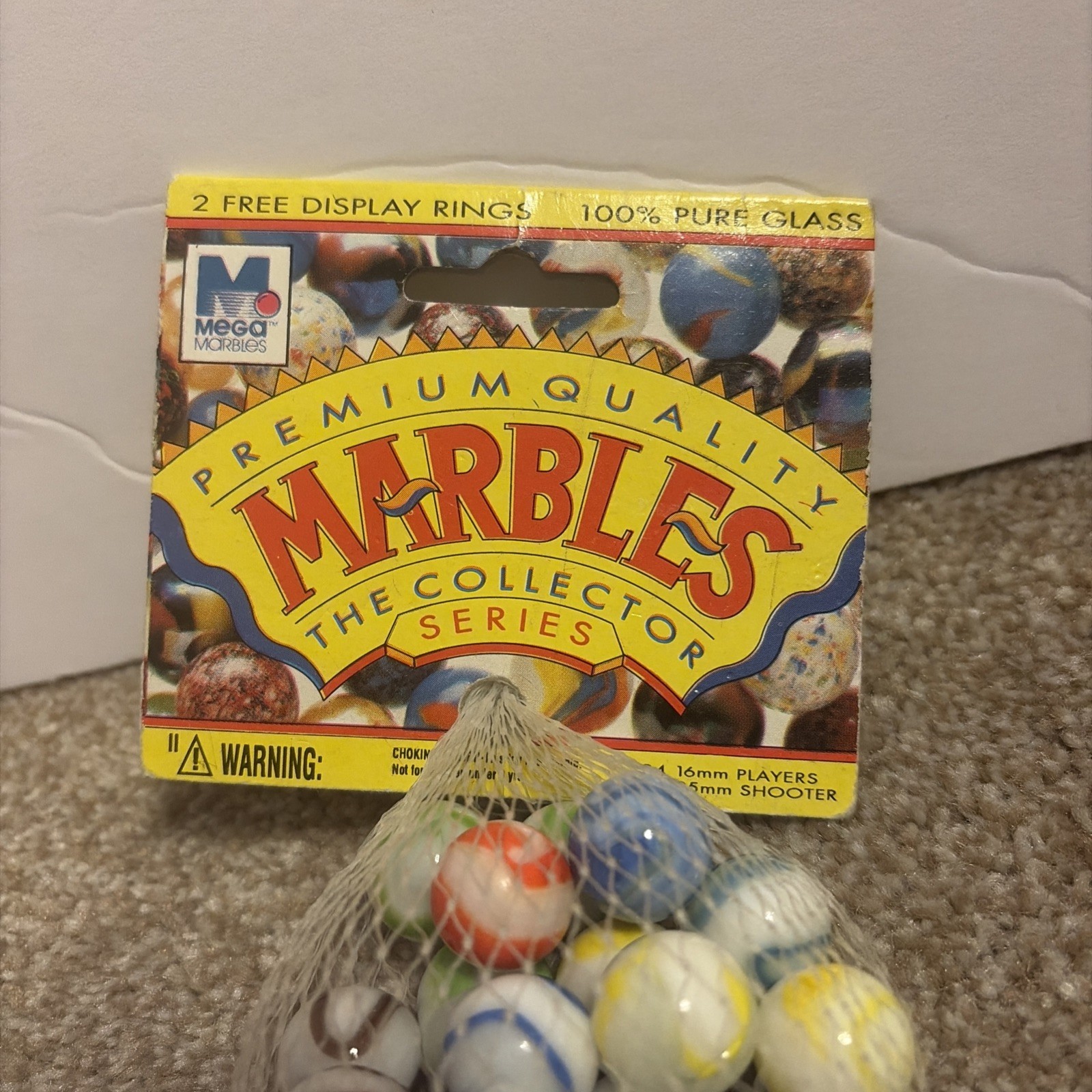 Vintage Premium Quality VACOR Marbles 24 16mm Players & 1 25mm Shooter. NEW!!