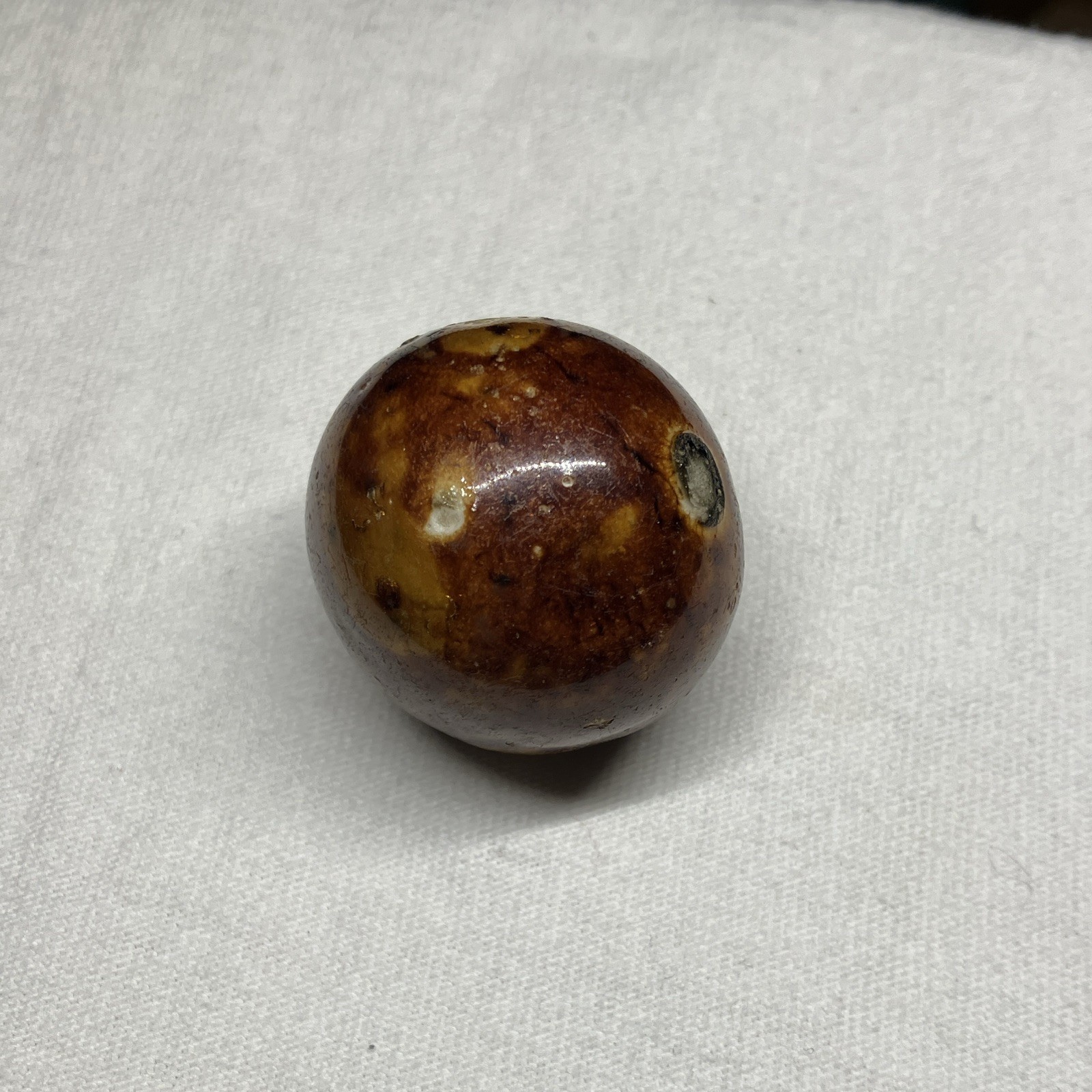 Vintage Antique Bennington Clay German Marble Glazed Polished Large