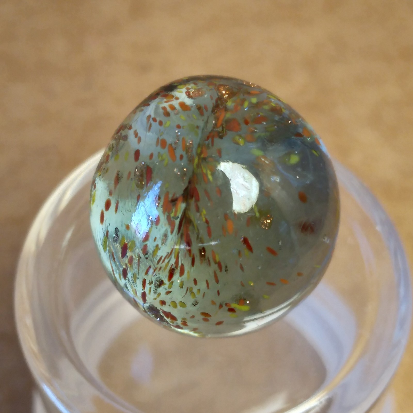 .60″ Marble- Vacor Jabo Christensen- Frit, Lutz, Glows- Guinea Atmosphere Style?