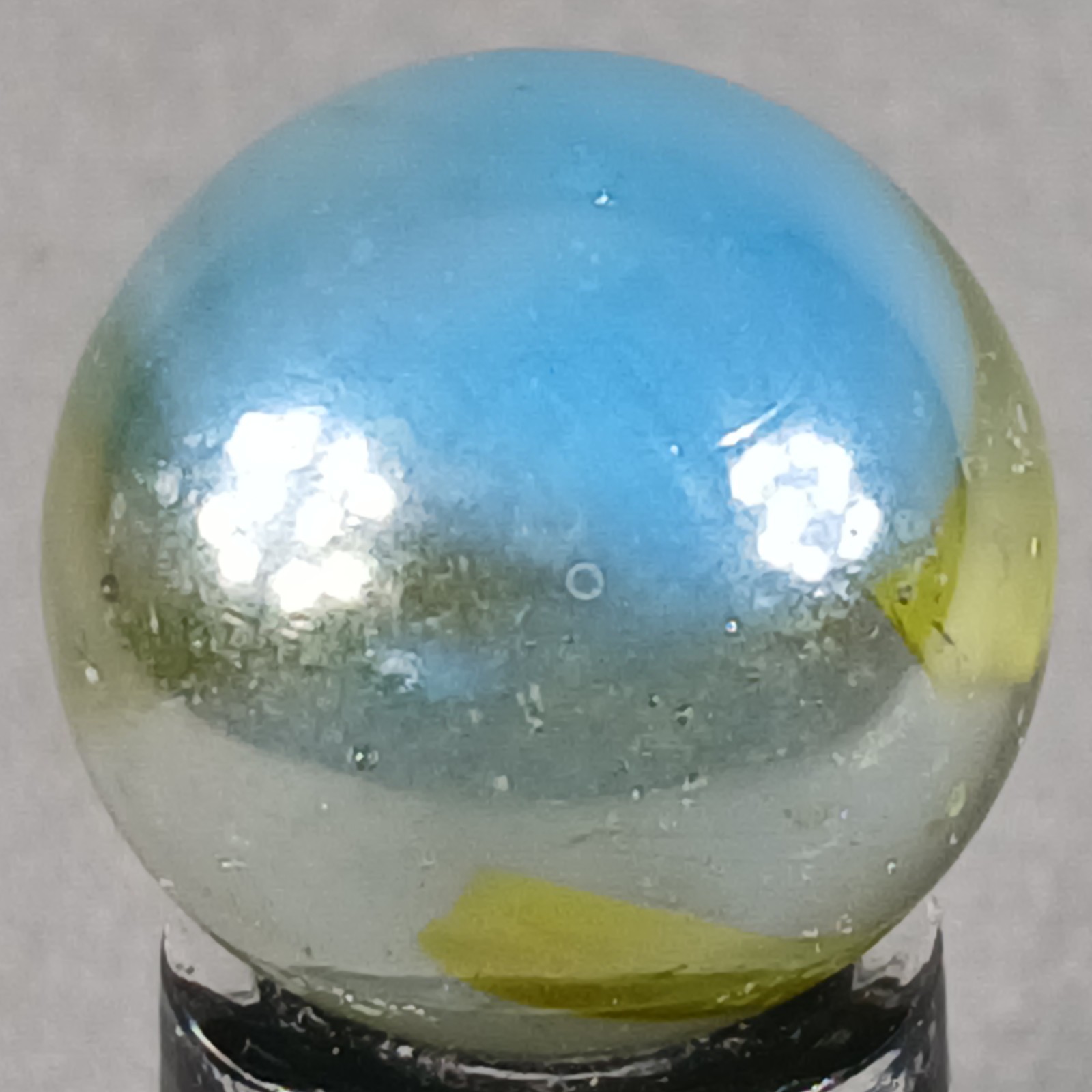 Vintage Imported Iridescent Patch Marble .62 Inches Near-Mint Condition